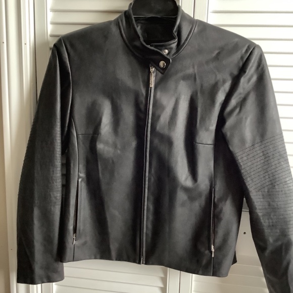 Vegan leather jacket moto jacket - Picture 2 of 8